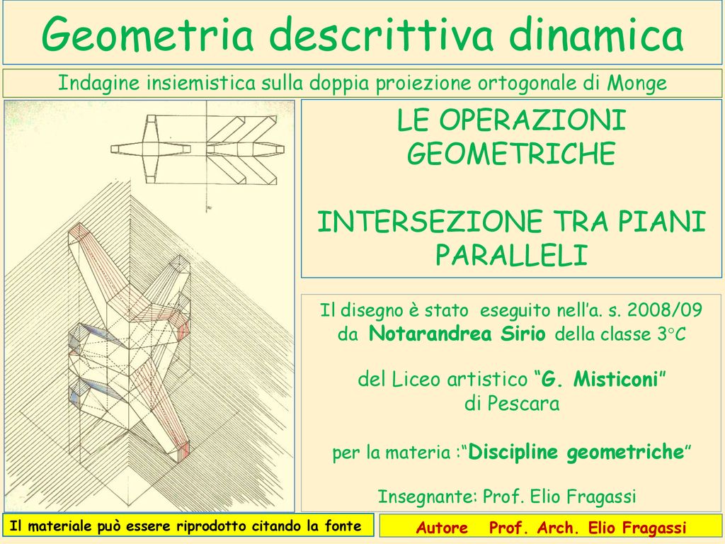 Geometria Descrittiva Dinamica Ppt Scaricare